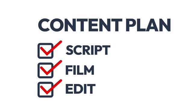 Ticking the content planning process 4k footage with market in hand