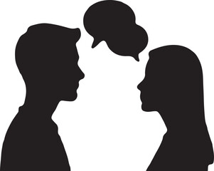 Silhouettes of People in Various Poses vector 