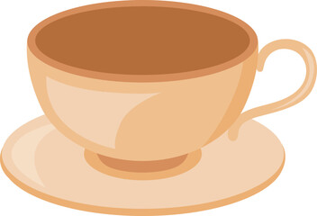 Icon of clay tea cup