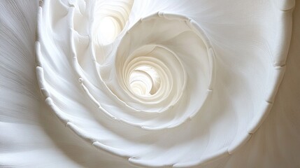 Abstract White Spiral Texture Background. 