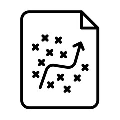 Fototapeta premium Strategy Planning Vector Iine Icon Design