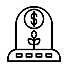 Incubation Center Vector Iine Icon Design