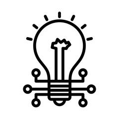 Disruptive Innovation Vector Iine Icon Design