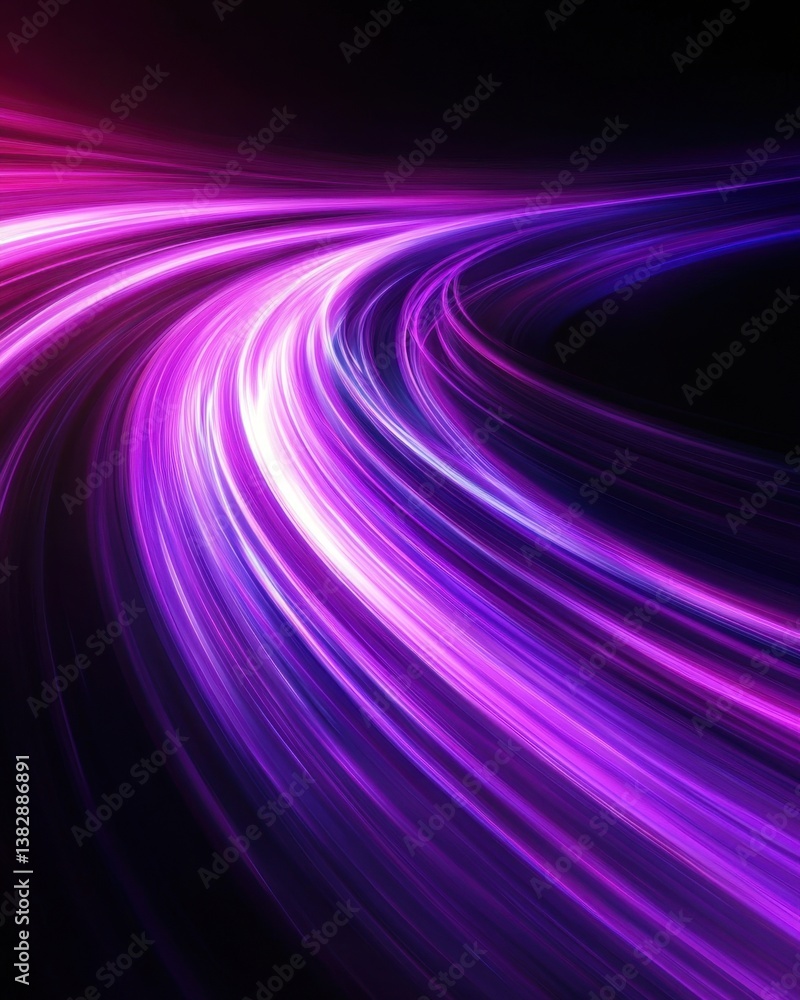 Poster vibrant purple light trails create a dynamic and energetic abstract background with a sense of motio