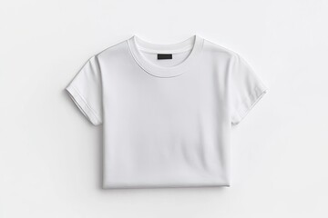 Blank white t-shirt, folded (2)