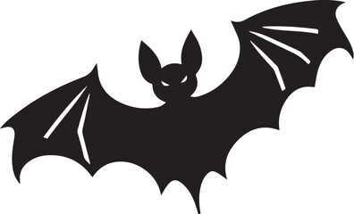 bat black silhouette vector