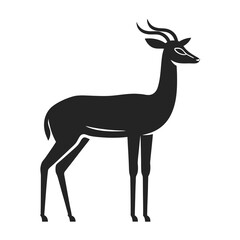 Gerenuk silhouette vector illustration