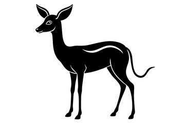 Gerenuk silhouette vector illustration