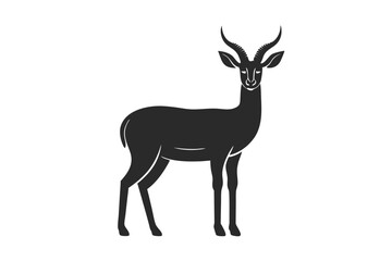 Fototapeta premium Gerenuk icon silhouette vector illustration
