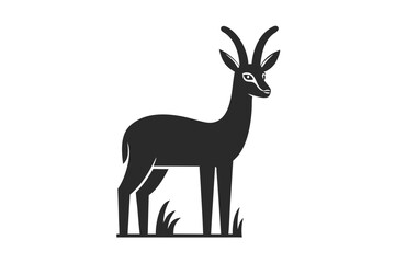 Gerenuk icon silhouette vector illustration