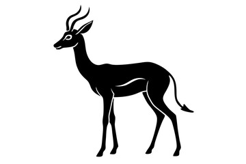 Gerenuk silhouette vector illustration