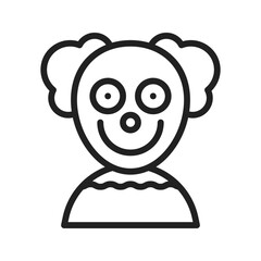 Clown icon vector image. Suitable for mobile apps, web apps and print media.