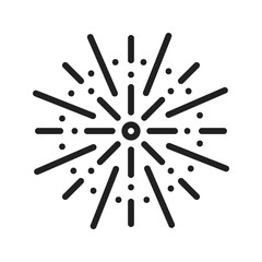 Fireworks icon vector image. Suitable for mobile apps, web apps and print media.