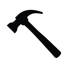 Hammer Silhouette Design Vector Tool.