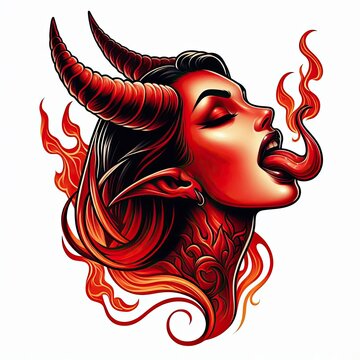 Dark She-Devil Tattoo