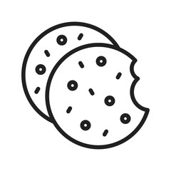 Cookie icon vector image. Suitable for mobile apps, web apps and print media.