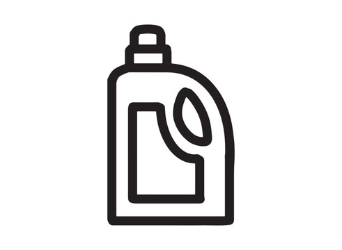 Illustration of an Laundry Detergen Outline Icon