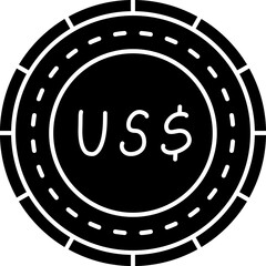 Fototapeta premium Turks and Caicos Coin Icon
