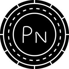 Fototapeta premium Pitcairn Islands Coin Icon