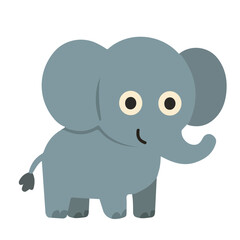 Cute Cartoon Elephant Character doodle