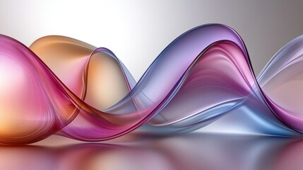 Abstract swirling wave, colorful design, neutral background, website banner