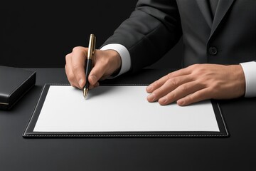 A CEO signing off on annual staff evaluations, deciding promotions and raises