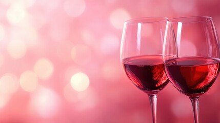 two glasses of red wine