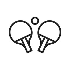 Table Tennis icon vector image. Suitable for mobile apps, web apps and print media.