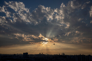 우리 동네 노을 모습