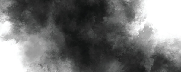 Dramatic and storm-inspired black and gray watercolor texture with soft shading

