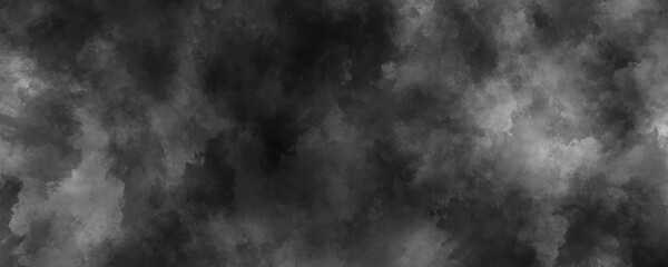 Dramatic and storm-inspired black and gray watercolor texture with soft shading

