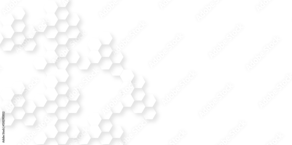 Fototapete background with hexagons . abstract background with lines . white texture background . hexagon abstr