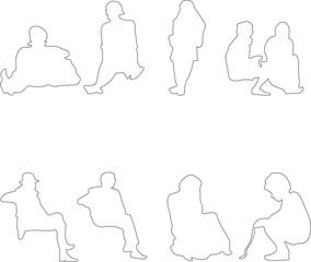 vector illustration of a man and woman