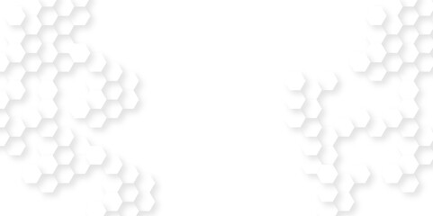 Background with hexagons . Abstract background with lines . white texture background . hexagon abstract background. Surface polygon pattern with glowing hexagon paper texture and futuristic business