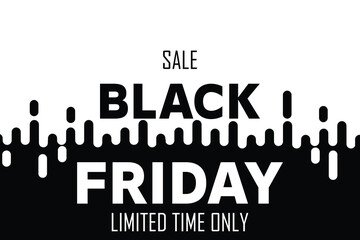 Black Friday Typography Banner Sale | Modern Text Design
