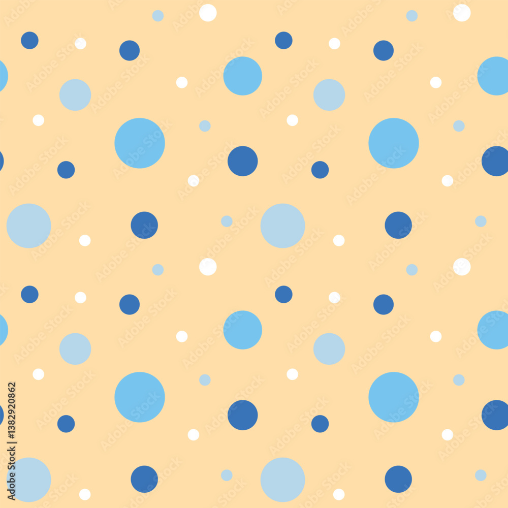 Poster polka dot seamless pattern. colorful abstract confetti dots seamless pattern background. eps 10