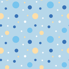 Polka dot seamless pattern. Colorful abstract confetti dots seamless pattern background. Eps 10