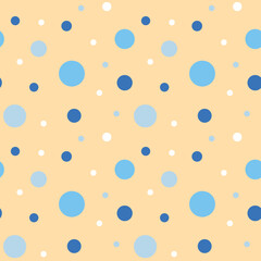 Polka dot seamless pattern. Colorful abstract confetti dots seamless pattern background. Eps 10