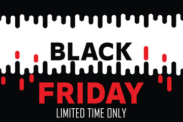 Black Friday Typography Banner Sale | Modern Text Design

