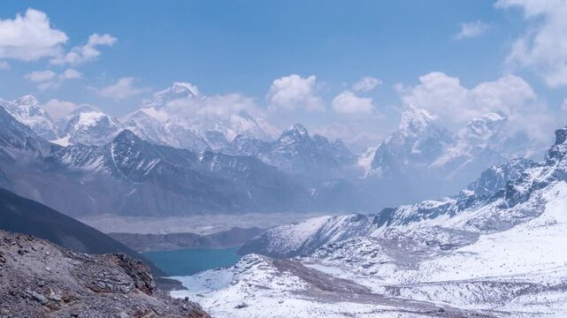 Timelapse - Col Renjo et lac Gokyo 2