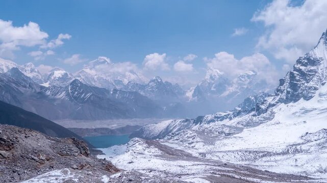 Timelapse - Col Renjo et lac Gokyo 1