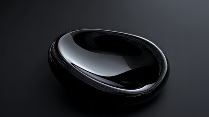 Abstract 3d shape on black background featuring dynamic geometric design, high-impact 3d illustration and digital rendering for modern digital art projects and futuristic visual concepts
