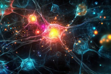 Digital background for tech, AI, data, encryption, archives, presentations, science.