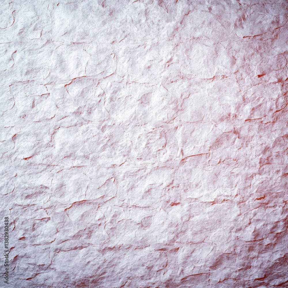 Poster close-up view of smooth concrete texture with reddish-toned pattern and fine cracks or fissures deta