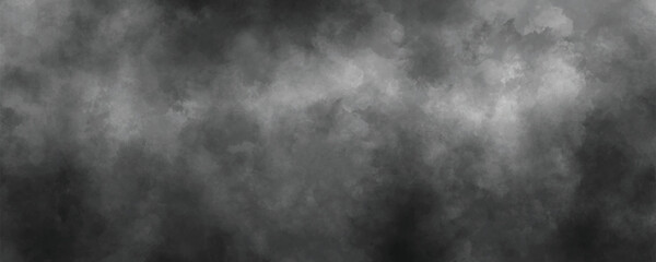 Aged and handcrafted watercolor background in black and gray with soft artistic elements

