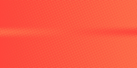 Obraz premium Pop art background orange and red color dot haltone retro style art vector illustation full hd