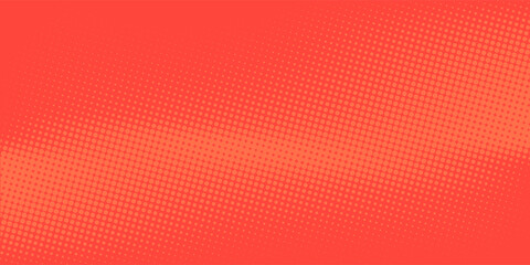 Pop art background orange and red color dot haltone retro style art vector illustation full hd © arva