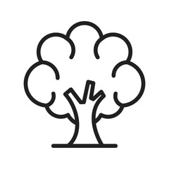 Tree icon vector image. Suitable for mobile apps, web apps and print media.