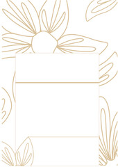 greeting card with flowers