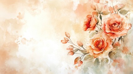 A delicate watercolor flower bouquet designed for wedding decoration and invitations, showcasing soft hues and elegant floral arrangements.